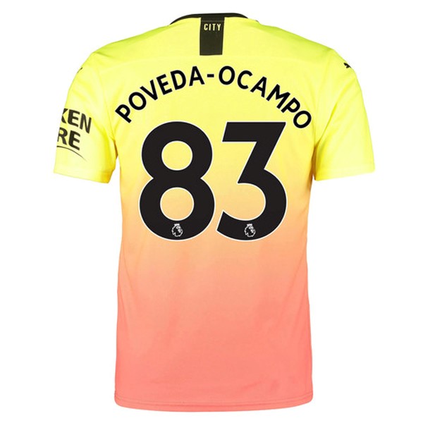 Camiseta Manchester City NO.83 Poveda Ocampo 3ª 2019-2020 Naranja